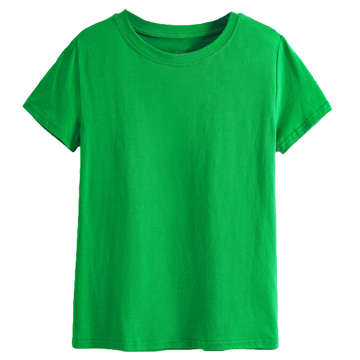 Adult Kids 100% Cotton T-Shirt Unisex Basic Plain Blank Crew Tee Tops Shirts